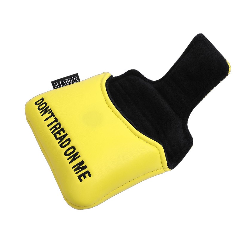 SHABIER Yellow Golf Large Mallet Headcover with Snake Design for