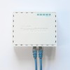 MikroTik RB750GR3 Built-in Ethernet Connector Turquoise - White Cable Router
