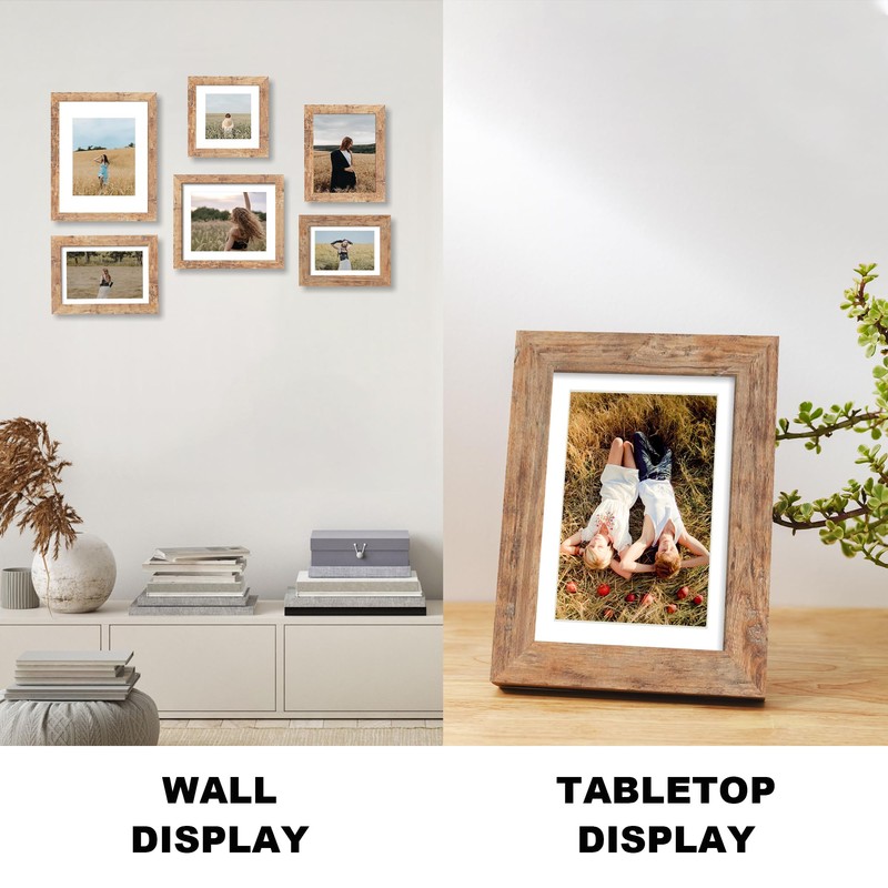 iRahmen 6x9 Picture Frame with HD Tempered Glass, Display Pictures
