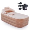 CO-Z Inflatable Bathtub with Electric Air Pump and Bath Pillow