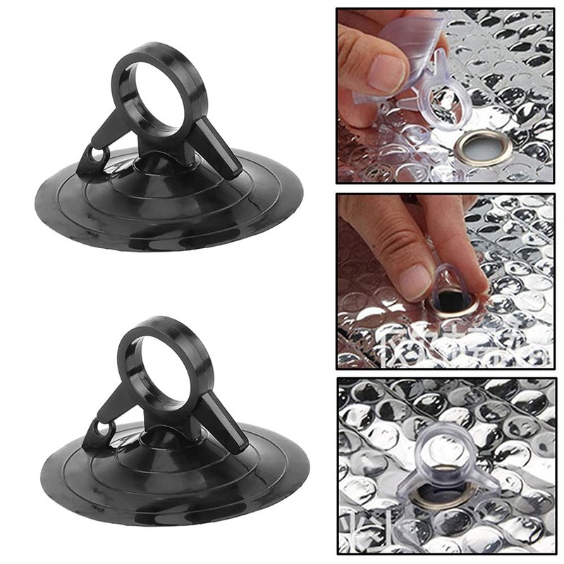 Suction Cup for Park Sun Shade Replacement Auxiliary Black (Pack