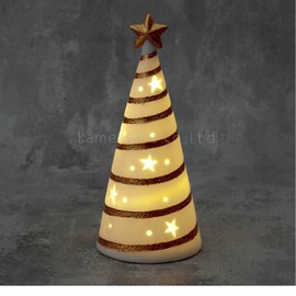 Kameyama E7500010 Candlehouse LED Light Christmas Ornament Go Pottery Spiral Tsuri Gold