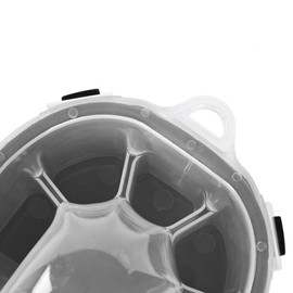 Perfeclan Nail Soaking Bowl Soaker Tray Double Layer Professional for Home Use Nails SPA