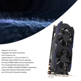 Yunir Gaming Graphics Card, GTX550Ti 6GD5 GDDR5 6144MB 192BIT Computer Graphics Card, with HDMI VGA DVI Interface, for Desktop Computer Gaming (GTX550Ti 6GB)