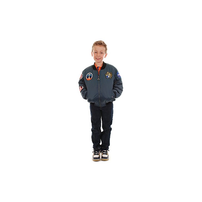 Up and Away Boys' Space Shuttle Jacket 12 Blue