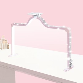 MARYRAIN Nail Light for Desk, 3360LM, LED Dimmable Half Moon Light for Nail Salons, Nail Tech Lamp for Nail Care, Nail Art, Manicures, Polish & Enhancement