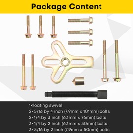 Acymner Harmonic Balancer Steering Wheel Puller Kit | 13PCS Flywheel Puller, Crankshaft Pulley Puller, Crankshaft Pulley Removal, Steering Wheel Pulling Set