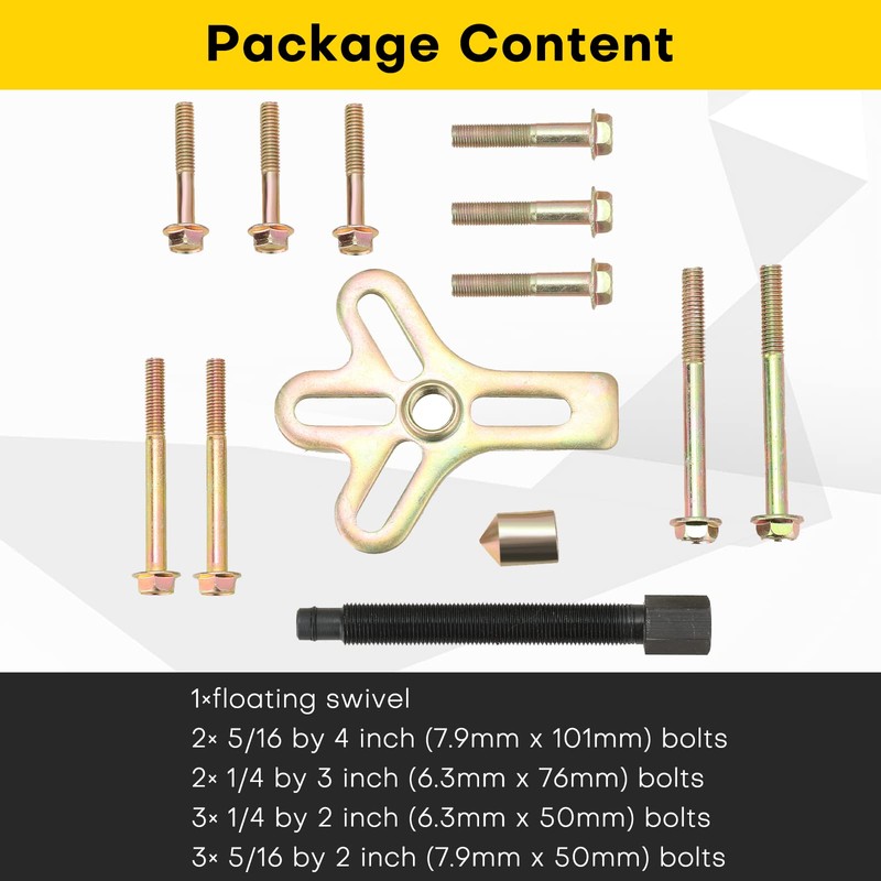 Acymner Harmonic Balancer Steering Wheel Puller Kit | 13PCS Flywheel