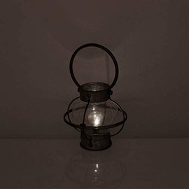 Dulton Interior Goods L.E.D Lantern, Height 11.0 x Width 6.7 x Depth 7.5 inches (280 x 170 x 190 mm), Style Type A L.E.D LANTERN A.SILVER A R855-1043ASV
