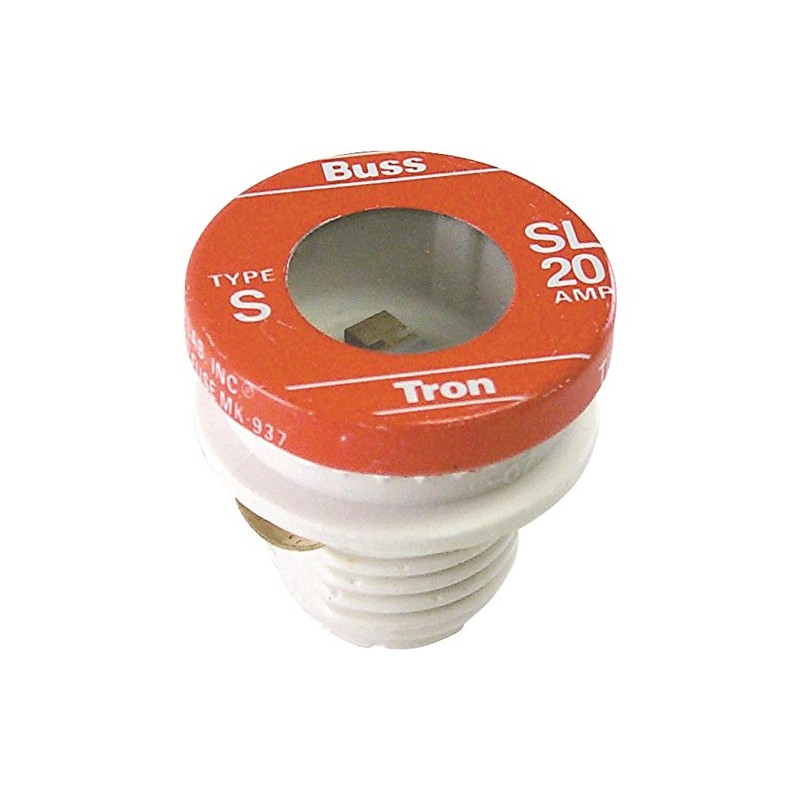 Bussman BP/SL-20 20 Amp Tamper Proof Plug Fuses 3 Count