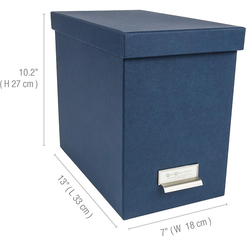 Bigso John Fiberboard Label Frame Desktop File Storage Box -