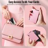 HIESGIE Minimalist Wallet for Women, Slim Card Holder with Money