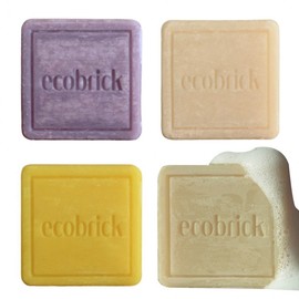 InCine Eco Brick Mildly Acidic Solid Shampoo Bar for Healthy, Damaged, Scalp Care - Lavender Scent Essential Oil for Healthy Hair