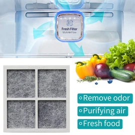 SEISSO LT120F Fresh Refrigerator Air Filter Replacement for LG, Compatible with Kenmore - Freshen up Refrigerator Air, Absorb Odors - 3 Packs