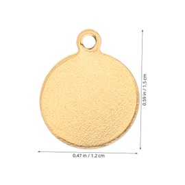 Baluue 20Pcs Golden Round Blank Bezel Pendant Trays Stainless Steel Base for DIY Jewelry Making for Cabochon Settings and Craft Projects Stylish Simplicity and Easy