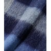 nano universe Wool Check Scarf, navy