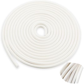 Backer Rod 1/4 Inch, EPDM Rubber Foam Caulk Saver 32.8' White Weather Strip Seal Concrete Expansion Joint Filler Concrete Crack Filler EPDM Rubber Backer Rod Gap Filler for Gaps and Joints