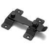 INIRET Barn Door Latches，4.33”x 3.23” Matte Black Stainless Steel barn