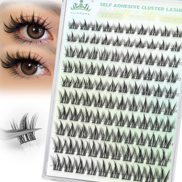 Self Adhesive Eyelashes Manga Lash Clusters 10MM-16MM No Glue Needed