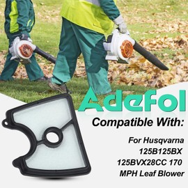 545112101 Air Filter for Husqvarna 125B 125BV 125BX 125BVX Leaf Blower, Fit for Jonsered B2126 BV2126 Blower Parts with Spark Plug Fuel Filter Replace for Craftsman 358794810 358794811