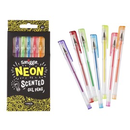 Smiggle Rollerball Gel Pens x7 Pack Scented Multicoloured Neon