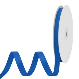 BVIEAKD 10mm x 45m Royal Blue Grosgrain Ribbon Royal Blue Ribbon for Gift Wrapping Very Suitable for Weddings Decoration Bouquet Arts Craft Sewing Hair Bow Invitation