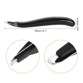 sourcing map Staple Remover Tools, Magnetic Staplers Puller for Office Home Desktop Accessory, Black
