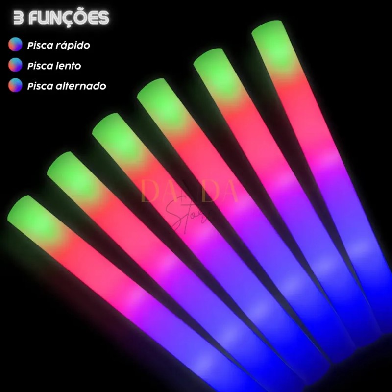 Pack 10 Barras De Espuma Led Para Fiesta