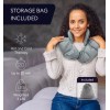 GENIANI Microwavable Heating Pad Wrap Neck Shoulders Aromatherapy Hot/Cold, Gray