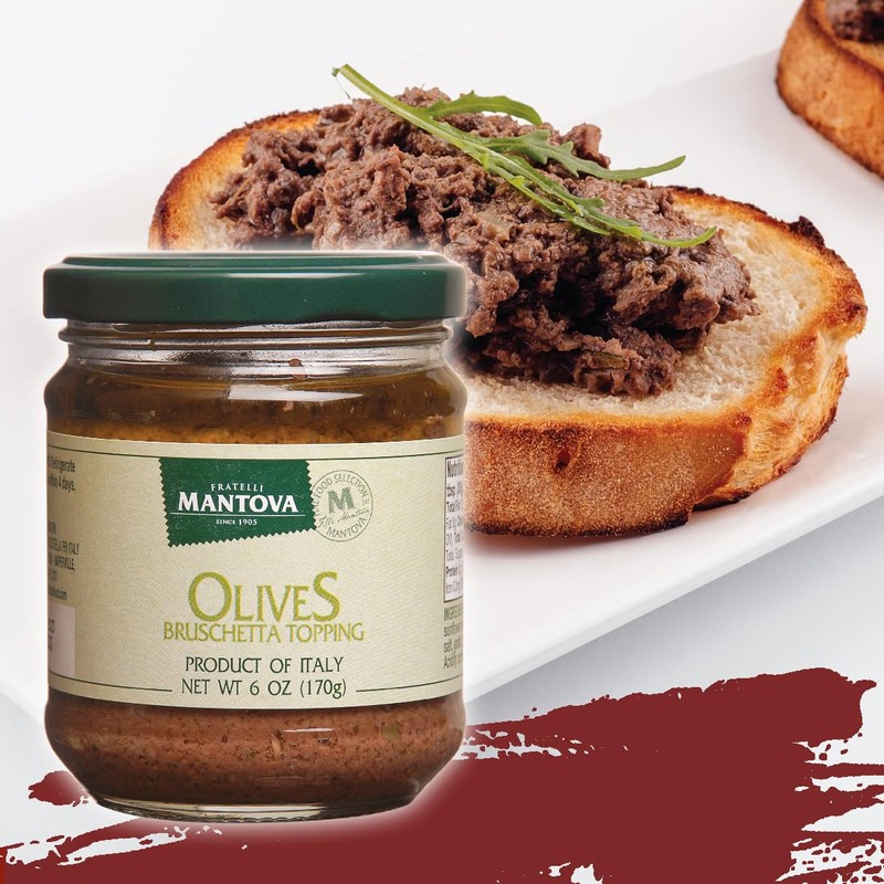 Mantova Olives Bruschetta Topping 6 Oz (Pack of 2), Product