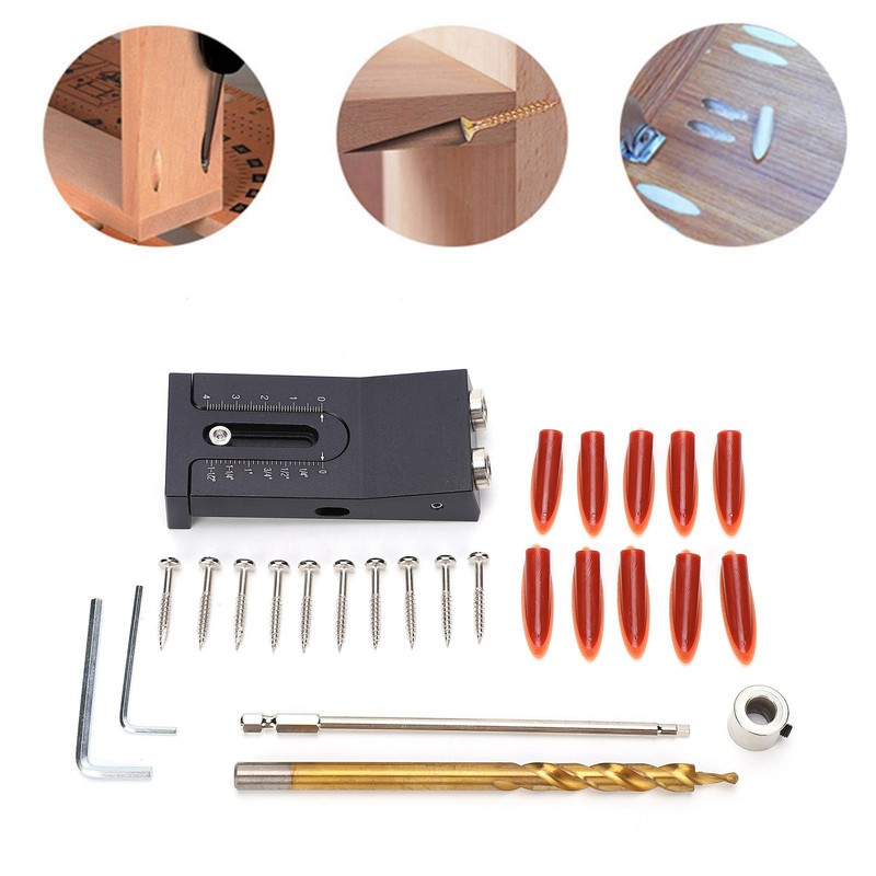 2‑Hole Drilling Guide Locator 15 Degree Positioner Tools Kit for