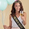 Black Gold BIirthday Crown Queen Sash Kit for Women Girls