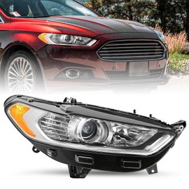 TUSDAR OE Style Headlight Assembly Compatible with 2013-2016 Ford Fusion Projector Headlamp (Right Passenger Side)