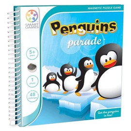SmartGames - Penguins Parade, Magnetic Puzzle Game with 48 Challenges, 5+ Years