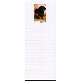 Black and Tan Dachshund Magnetic List Pads - Set of 2