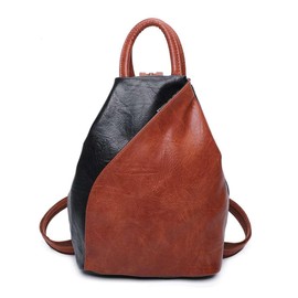 BagDesign Women's Triangular Backpack Stylish Rucksacks Fashion Casual Work School Daypack -BLACK