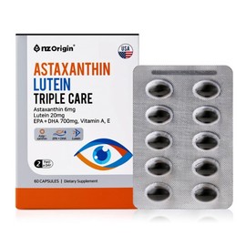 ANGET ORIGIN Enget Origin Astaxanthin Lutein Triple Care 600mg x 60 capsules x 2 Start with Enget Origin Astaxanthin Lutein Triple Care for the health of tired, tired eyes! / 엔젯오리진 아스타잔틴 루테인 트리플케어 600mg x 60캡슐 x 2 지치고, 피로한 눈 건강을 위해 엔젯오리진 아스타잔틴 루테인 트리플케어로