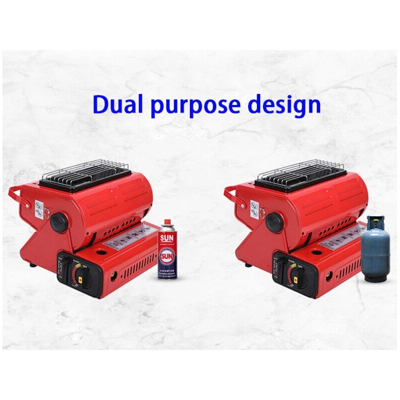 Amotopart Camping Emergency Butane Heater Double Coherent Heat Source Survival