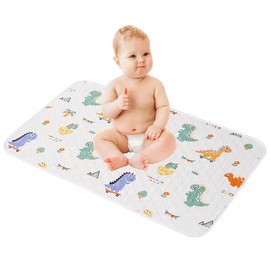 JAWUZ Baby Changing Mat 50 x 70 cm Foldable - Portable Changing Mat for On the Go with Waterproof Polyester and Breathable EVA Layer - Washable Reusable Baby Changing Blanket