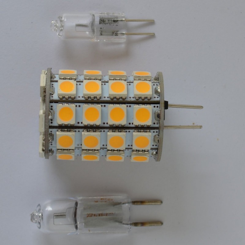 G6.35/GX6.35 LED 6 Watt 49 x 5050 SMDs Warm White