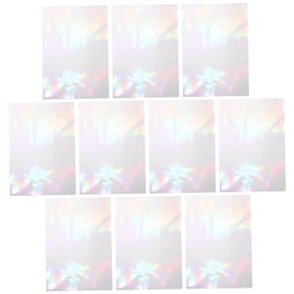 jojofuny 10 Sheets Holographic Photo Laminating Film of Practical Cold Lamination for Document Protection and Display for Photos Files and Cards