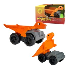 Iguanadon Landmover Construction Toy Dump Truck by Prehistoric Pals