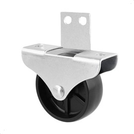 WAGNER Designer 01065601 Furniture Castor / Bed Box / Diameter 30 mm / Height 35 mm / Soft / Galvanised Steel / Grey Screw-On Plate 20 x 45 mm / Load Capacity 45 kg