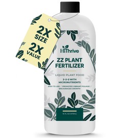 16oz ZZ Plant Fertilizer - Makes 96 Gallons of Liquid Fertilizer for Indoor Plants, Outdoor & Houseplant Food with 2-2-2 NPK Formula - Liquid Indoor Plant Food for Glossy Leaves & Strong Roots
