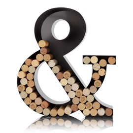 HOUSE VINES WWW.HOUSEVINES.COM Wine Letter Cork Holder Art Wall Décor ~ Metal Letter Wine Cork Holder Monogr...