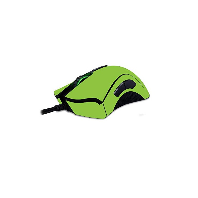 MightySkins Skin Compatible with Razer Deathadder Elite - Solid Lime
