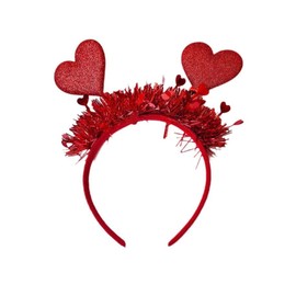Totelux Valentines Headband Red Heart Hair Band Glitter Valentines Hair Accessories for Women Girls Valentine’s Day Party Headdress Decoration Engagement Birthday Wedding Supplies