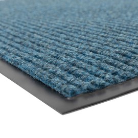 Notrax Notrax 109 Brush Step Carpeted Indoor/Outdoor Entrance Mat for Home or Office, 4' X 6', Absorbent Slip Resistant Heavy Duty Entry Mat, Slate Blue, 109S0046BU