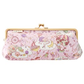 Clasp purse pencil case, Sanrio Characters, Liberty Print, Large Capacity, Pencil Box, Cosmetic Pouch, Floral Pattern, Stationery, Women's, Cute, Stylish, Self-standing, Made in Japan, Small