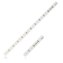 KEARING, 4" x 1/2" and 12" x 1/2" Quilting Ruler, Non-Slip Acrylic Sewing Ruler for Cutting Fabric, Clear Mini Quilting Ruler Set